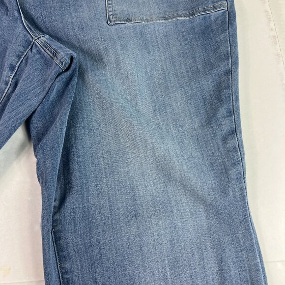 Judy Blue Jeans Women's Plus 42x29* Joggers Pull On High Rise Blue Denim Tag 24W - Picture 3 of 16
